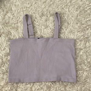 Forever 21 Ribber Crop Top. Size Small. Purple